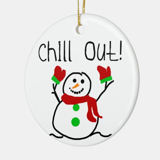 Chill Out Snowman Keepake Ornament (Links)