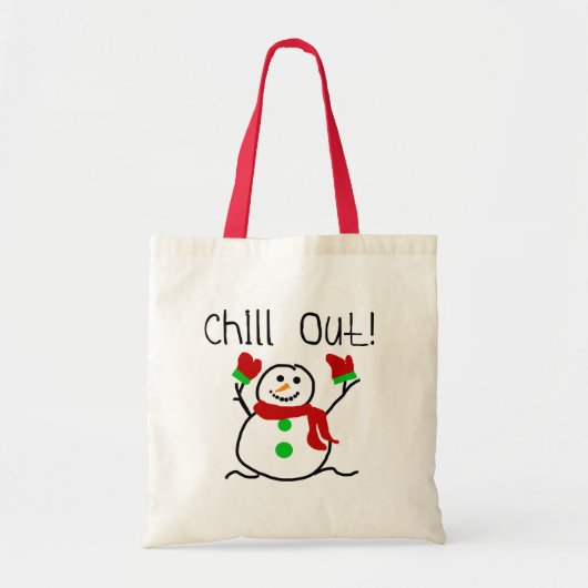 Chill Out Snowman Tragetasche (Vorne)