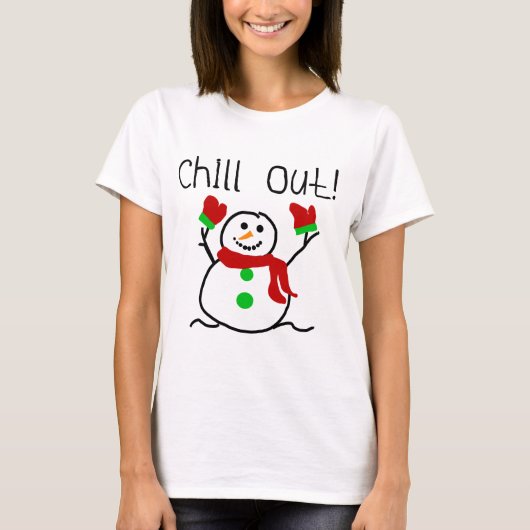 Chill Out Snowman Tshirts und Geschenke (Vorderseite)
