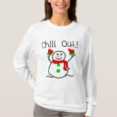 Chill Out Snowman Tshirts und Geschenke (Vorderseite)