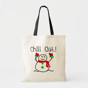 Chill Out Snowman Tshirts und Geschenke Tragetasche