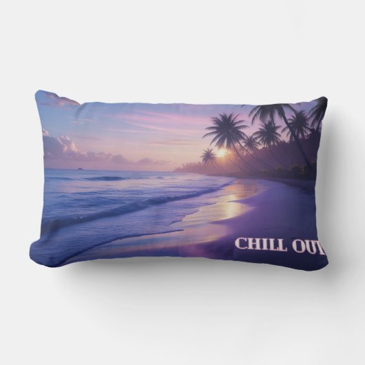 Chill Out Sunrise Kissen - Einatmen, Gutes tun! (Vorderseite)