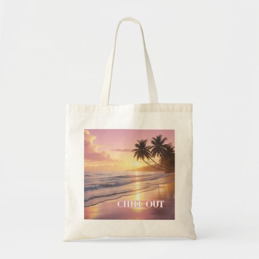 Chill Out Sunrise Tasche - Sag Nein zu Plastik! (Vorne)
