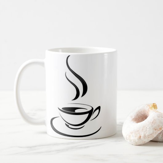 "Chill Out Tasse: Sip in Style" Kaffeetasse (Mit Donut)