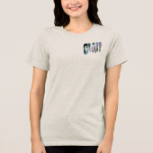 Chill Out Tie Dye Text Tri-Blend Shirt (Vorderseite)