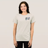 Chill Out Tie Dye Text Tri-Blend Shirt (Vorderseite voll)