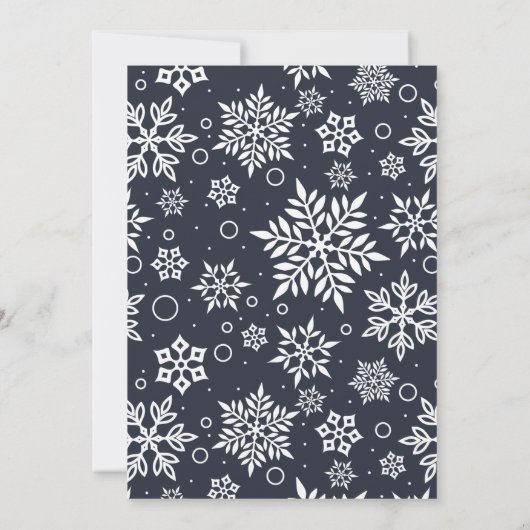 Chill Out | Winter Rabbit Birthday Party Einladung (Rückseite)