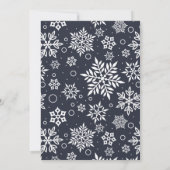 Chill Out | Winter Rentier Geburtstagsparty Einladung (Rückseite)