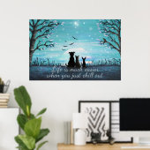 Chill Out Winter Sunset Poster (Heimbüro)