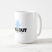 Chill Out Winterschneeflocke Kaffeetasse (VorderseiteRechts)