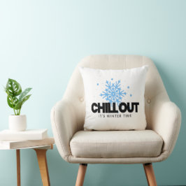 Chill Out Winterschneeflocke Kissen