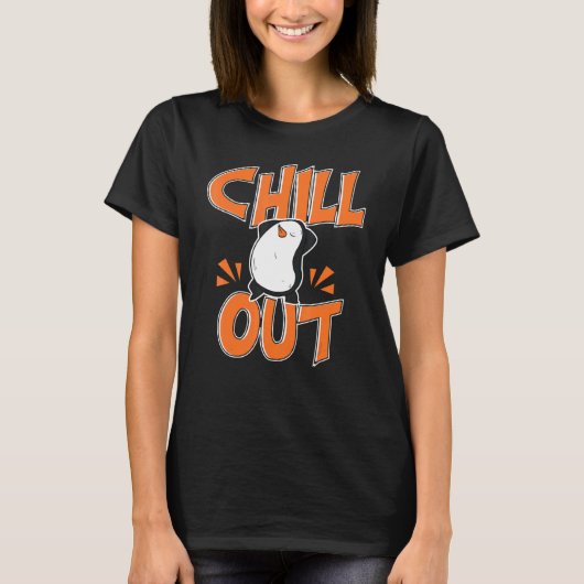 Chill Out  Women Hangout Penguin Love 1 T-Shirt (Vorderseite)