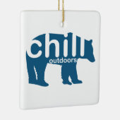 Chill Outdoorbär Keramikornament (Rechts)