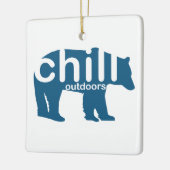 Chill Outdoorbär Keramikornament (Links)