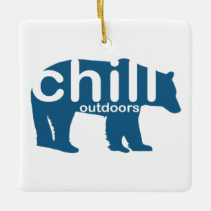 Chill Outdoorbär Keramikornament