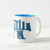 Chill Outdoorbär Zweifarbige Tasse (VorderseiteRechts)