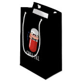 Chill Pill Funny Freezing Medicine Pub Kleine Geschenktüte (Vorderseite Schrägansicht)