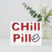 Chill Pill Funny PMS Postkarte (Stehend Vorderseite)