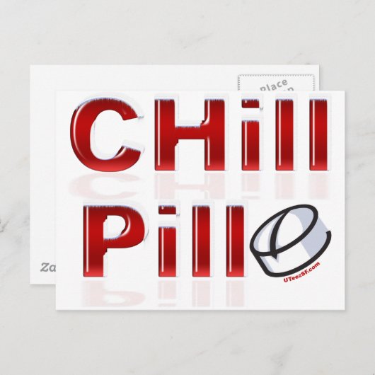 Chill Pill Funny PMS Postkarte (Vorne/Hinten)