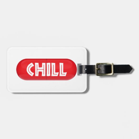 Chill Pill Gepäckanhänger (Vorderseite horizontal)
