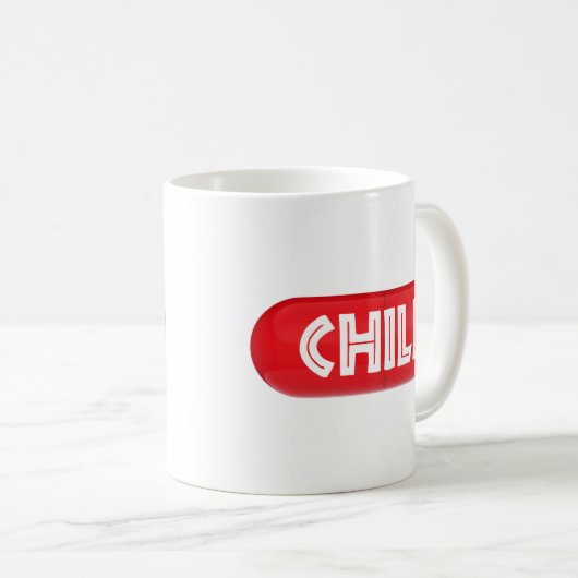 Chill Pill Kaffeetasse (VorderseiteRechts)