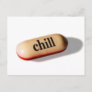Chill Pill Postcard Postkarte