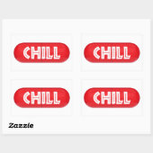 Chill Pill Rechteckiger Aufkleber (Blatt)