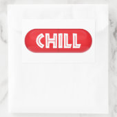 Chill Pill Rechteckiger Aufkleber (Tasche)