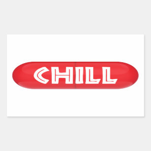Chill Pill Rechteckiger Aufkleber