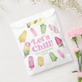 Chill Pink Retro Popsicle Birthday Party Geschenktütchen (Versiegelt)