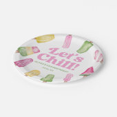 Chill Pink Retro Popsicle Birthday Party Pappteller (Schrägansicht)