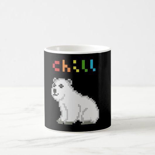 Chill Polar Bear Animal Lover Kaffeetasse (Mittel)