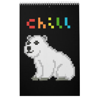 Chill Polar Bear Animal Lover Kalender