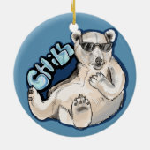 Chill Polar Bear Keramikornament (Hinten)