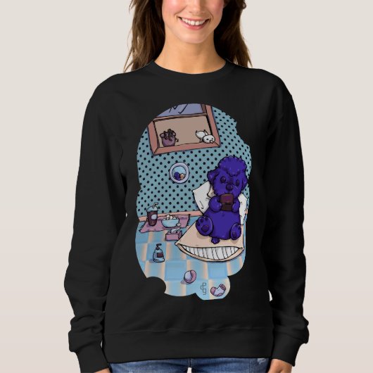 Chill Poodle Sweatshirt (Vorderseite)