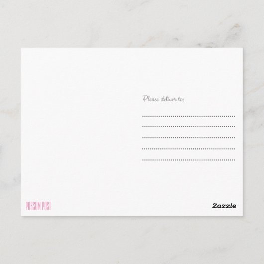 Chill Postkarte (Rückseite)