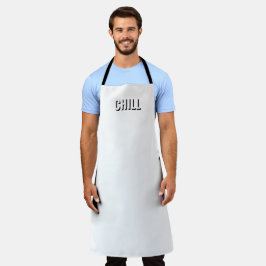 Chill Schwarz-weiß moderne Typografie Spaß Grill G Schürze