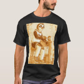 Chill Sepia Sloth Illustration T-Shirt (Vorderseite)