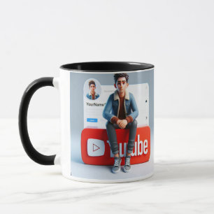 Chill & Sip: YouTube Edition Tasse Social Media-Lo