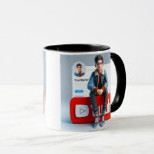 Chill & Sip: YouTube Edition Tasse Social Media-Lo (VorderseiteRechts)