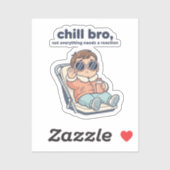 Chill Sis Funny Baby Sticker – Low Battery Mode (Blatt)