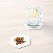 Chill Sloth mit Sonnenbrille - Retro Sunset Vibes  Untersetzer (Vor Ort)