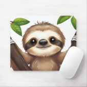 Chill Sloth Mousepad - Niedliche Schreibtischstimm (Mit Mouse)