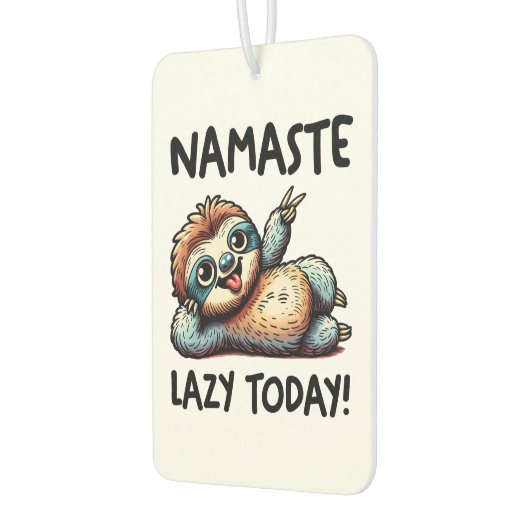 Chill Sloth Namaste Lazy Vibes Autolufterfrischer (Links)