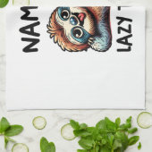 Chill Sloth Namaste Lazy Vibes Geschirrtuch (Gefaltet)