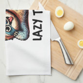 Chill Sloth Namaste Lazy Vibes Geschirrtuch (Viertel Falte)