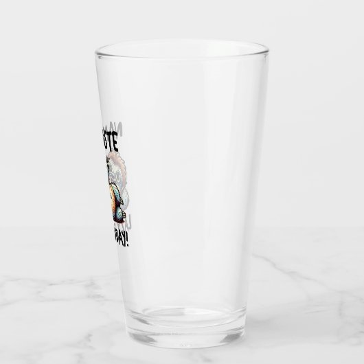 Chill Sloth Namaste Lazy Vibes Glas (Links)