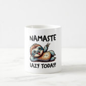 Chill Sloth Namaste Lazy Vibes Kaffeetasse (Mittel)