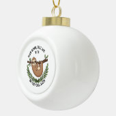 Chill Sloth, USA Animal Keramik Kugel-Ornament