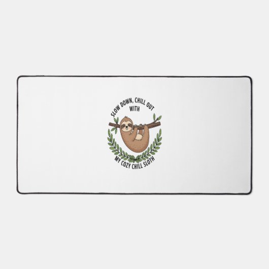 Chill Sloth, USA Animal Schreibtischunterlage (Vorderseite)